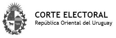 Corte electoral logotype