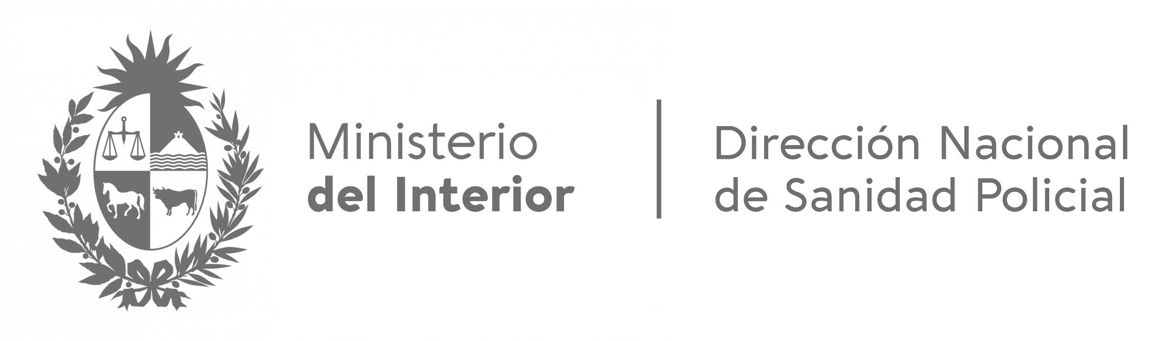 Ministrio del Interior Dirección nacional de sanidad policial logotype